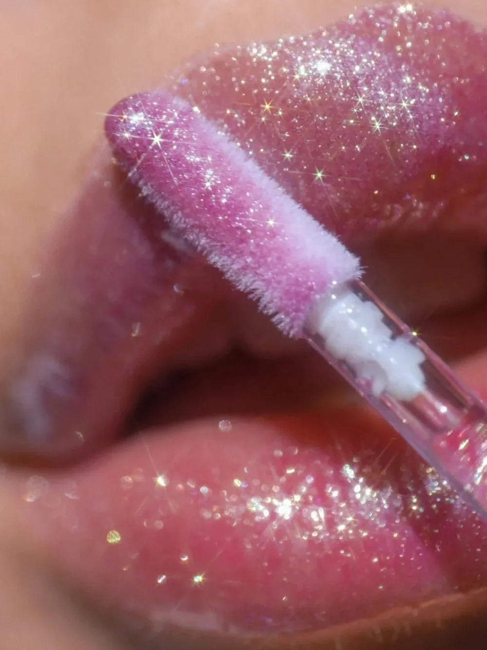 Queen Cosmetics. Moon Stones. Diamond Shimmer High Shine Lip Gloss Lavender Pink